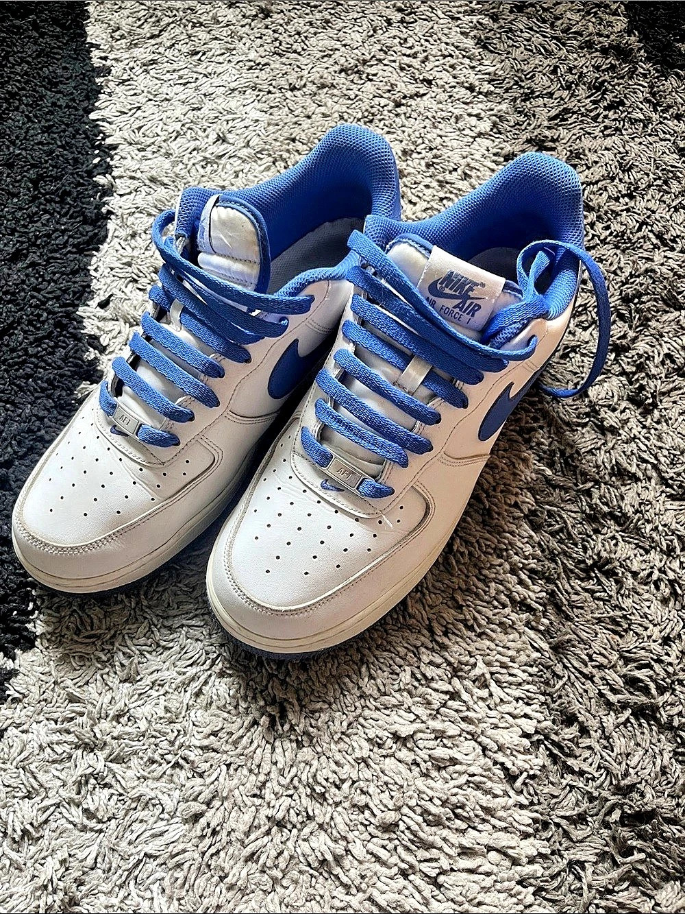 Nike Air Force 1 Low Sneakers White & Blue US 10